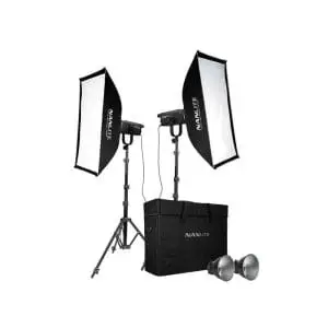 کیت 2 تایی نور ثابت نانلایت Nanlite FS-150B همراه سافت باکس و سه پایه