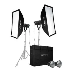 کیت 2 تایی نور ثابت نانلایت Nanlite FS-150B با کیف(بدون پایه و بدون سافت باکس)