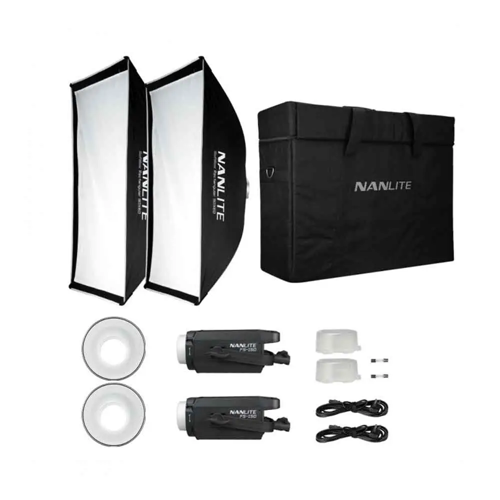 کیت 2 تایی نور ثابت نانلایت Nanlite FS-150B با کیف(بدون پایه و بدون سافت باکس) - Image 5