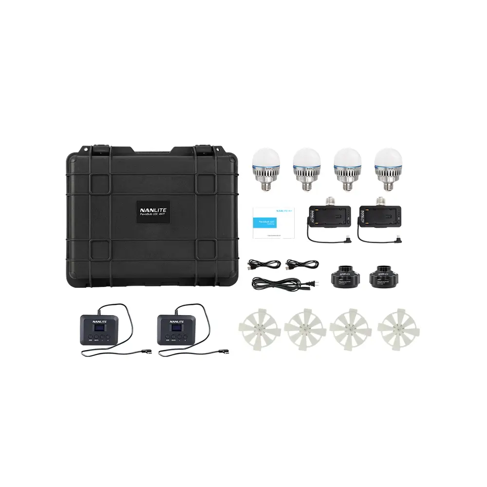 کیت 4  تایی لامپ RGB نانلایت مدل PavoBulb 10C 4-Light KIT - Image 1