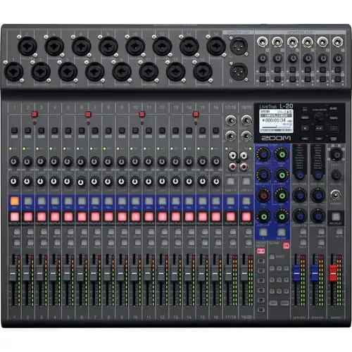رکوردر زوم Zoom LiveTrak L-20 - 20-Input Digital Mixer - Image 4