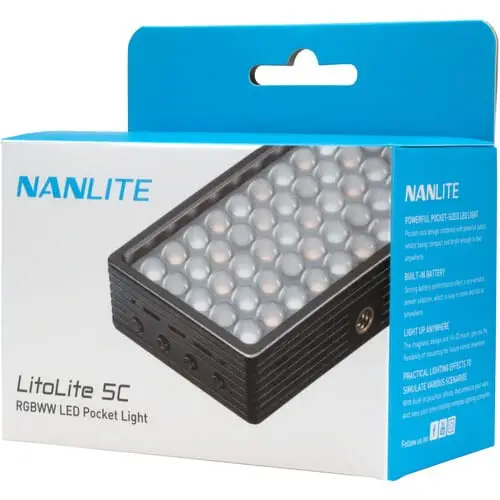 نور ثابت RGB پنلی نانلایت مدل Nanlite Litolite 5C - تصویر 12