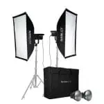 کیت 2 تایی نور ثابت نانلایت Nanlite FS-200 و سافت باکس