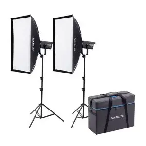 کیت 2 تایی نور ثابت نانلایت Nanlite FS-300B همراه سه پایه (بدون سافت باکس)