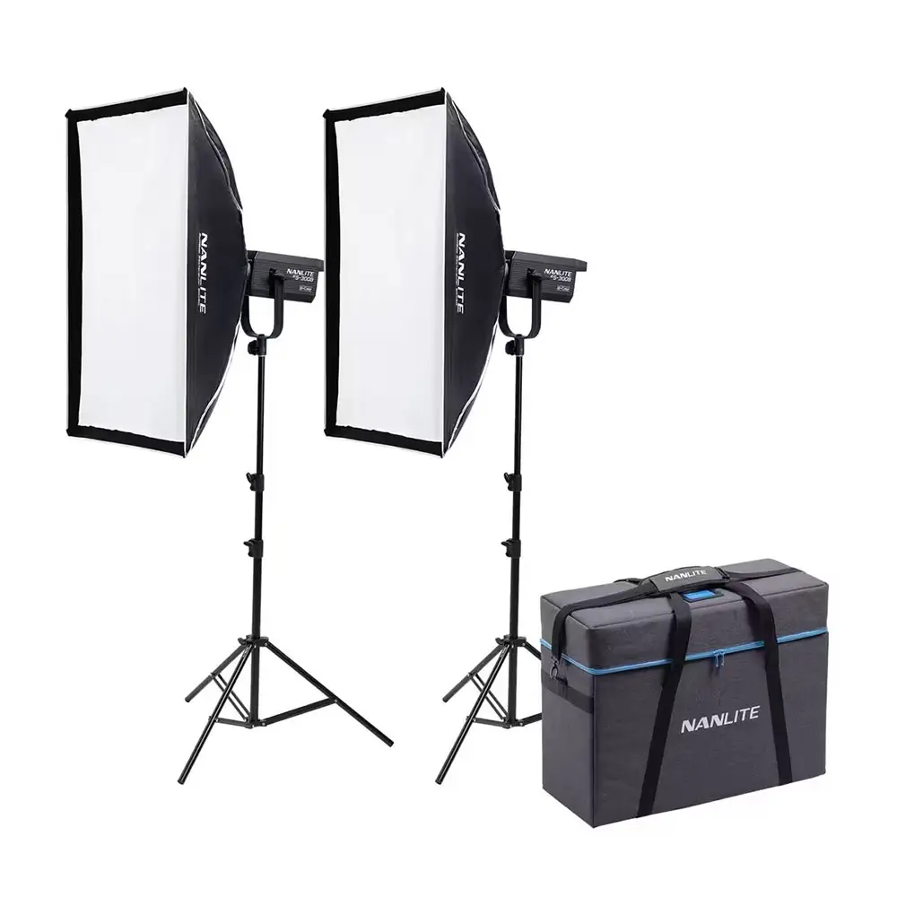 کیت 2 تایی نور ثابت نانلایت Nanlite FS-300B همراه سه پایه (بدون سافت باکس) - Image 1