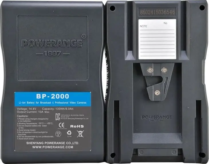باتری VMount پاوررنج POWERANGE BP-2000 14.8V با گارانتی اصلی - تصویر 3