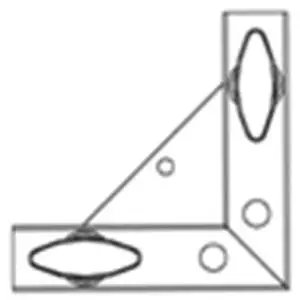 Kupo FC15A Corner for Butterfly Frame