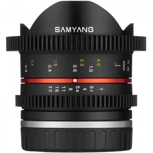 لنز سامیانگ Samyang 8mm T3.1 VDSLR UMC Fisheye II Lens - تصویر 2