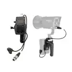 دسته باتری V-Mount نانلایت مدل BT-BG-XLR4II برای نورهای Forza 150B و FC-120B/C