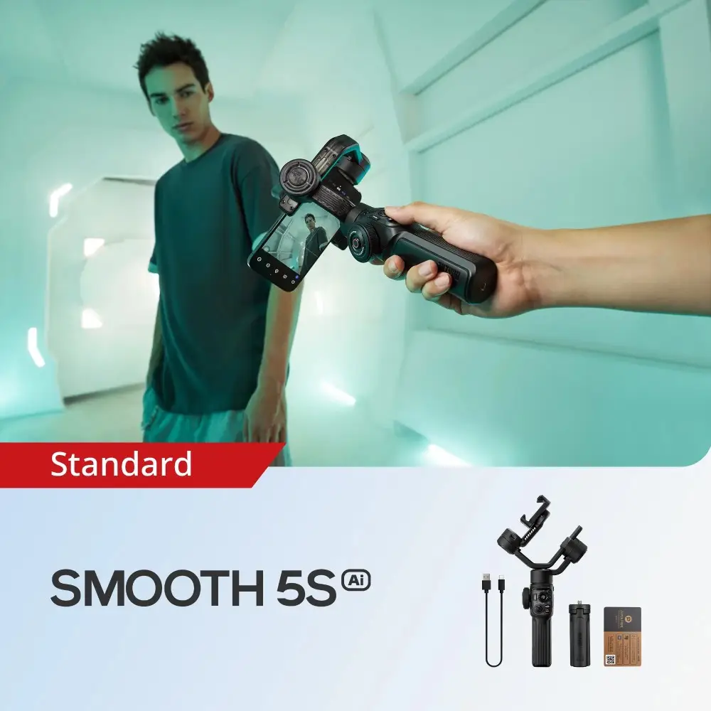 گیمبال موبایل ژیون اسموت Zhiyun Smooth 5S AI ( نسخه هوش مصنوعی / پک استاندارد ) - Image 2