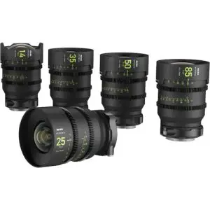 لنز سینمایی نیسی آتنا پرایم Nisi Athena Prime 5-Lens Kit (کیت 5 تایی ، Drop In Filter ، مانت E-RF-PL-G-L)
