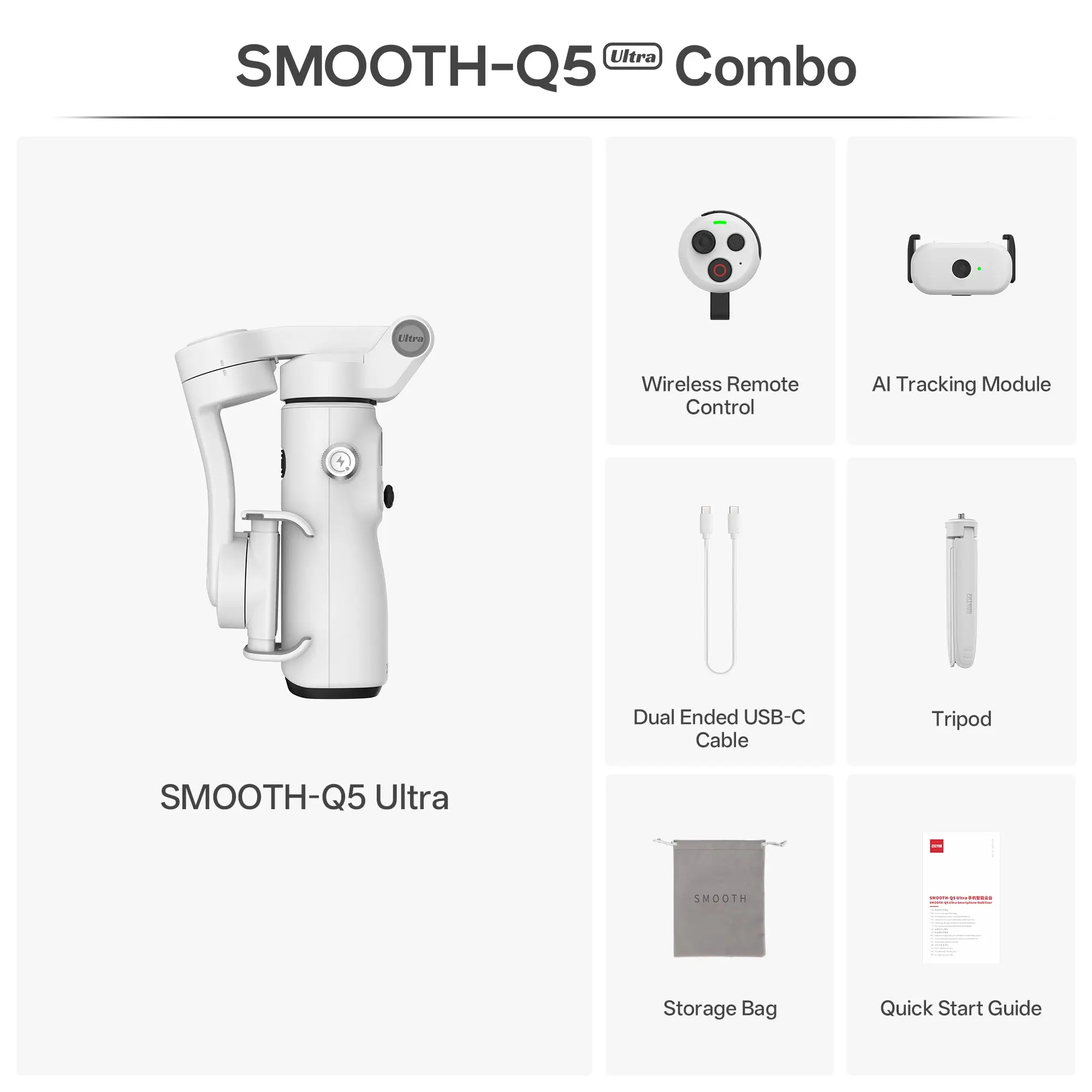 گیمبال موبایل ژیون اسموت Zhiyun Smooth Q5 Ultra Combo ( کومبو ) - Image 14